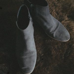 Sam Edelman Ankle Bootie Grey Suede